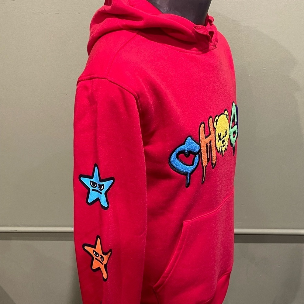 Bleecker&Mercer hoody sweater pullover red side pockets - Picture 5 of 5